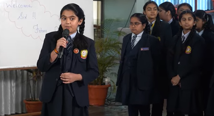 Chairman Sir with Class 6 to 8 Students